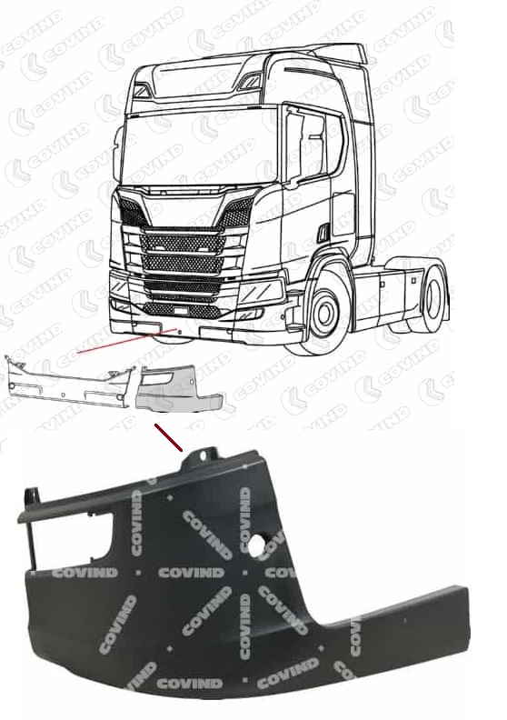 Roh předního nárazníku L SCANIA L,P,G,R,S Euro 6 od 08.2016
