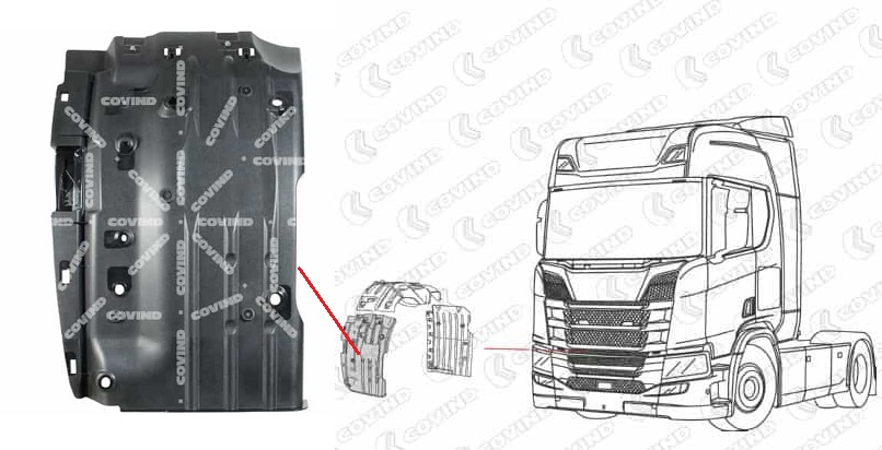 Blatník kabiny vnitřní přední P SCANIA L,P,G,R,S Euro 6 od 09.2016