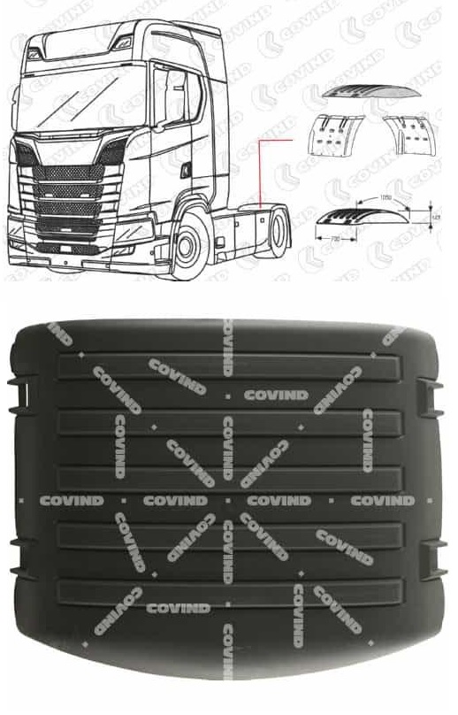 Blatník - část horní L/P ZN SCANIA S 2017 S730 - R 2017 R500 - S 2017 S580