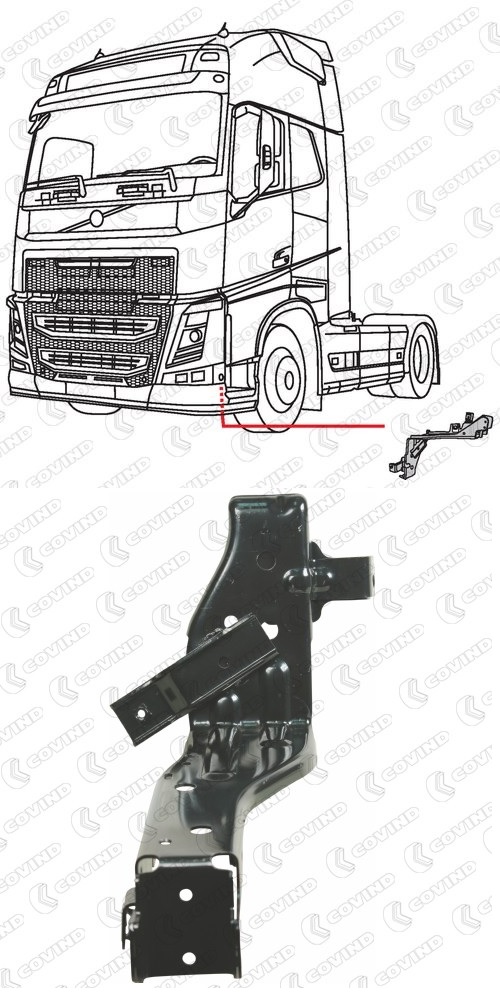 Držák hlavního světlometu L VOLVO FH4, FMX Euro 6 od 20212
