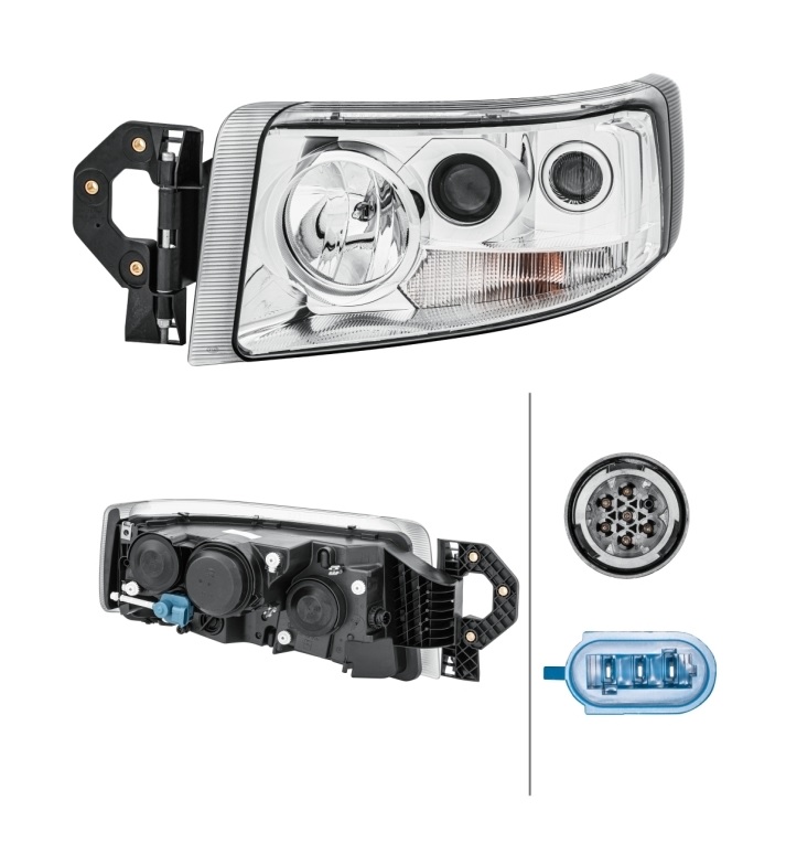 Světlomet hlavní s motorkem 24V H1/H7/ W5W/ PY21W L RVI Premium II TR/PR/ DXi7