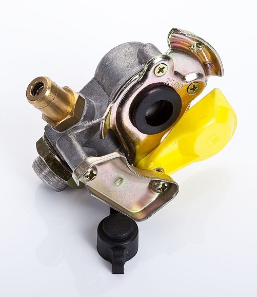 Hlavice spojovací M24x1,5 žlutá s filtrem a kontrolní přípojko WABCO DAF, KOGEL