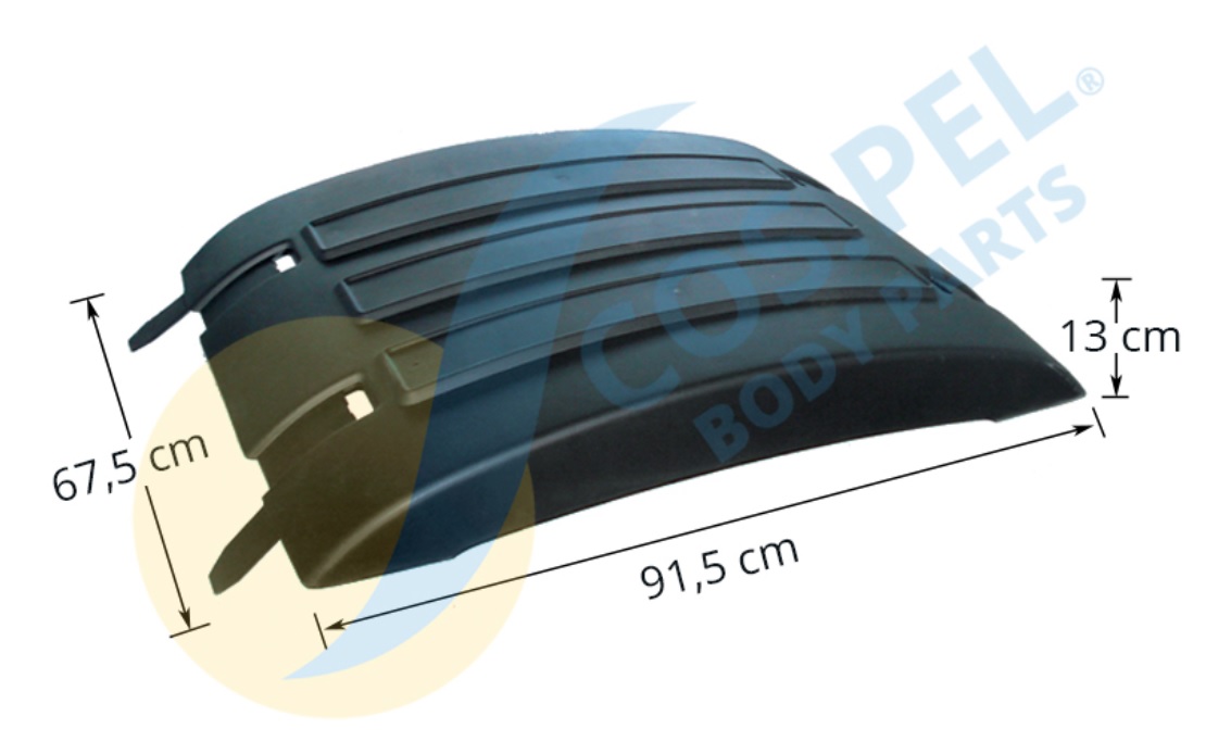 Blatník zadní L/P díl horní VOLVO FH od 09.2005, FH16 od 1993, RVI Magnum od 1990