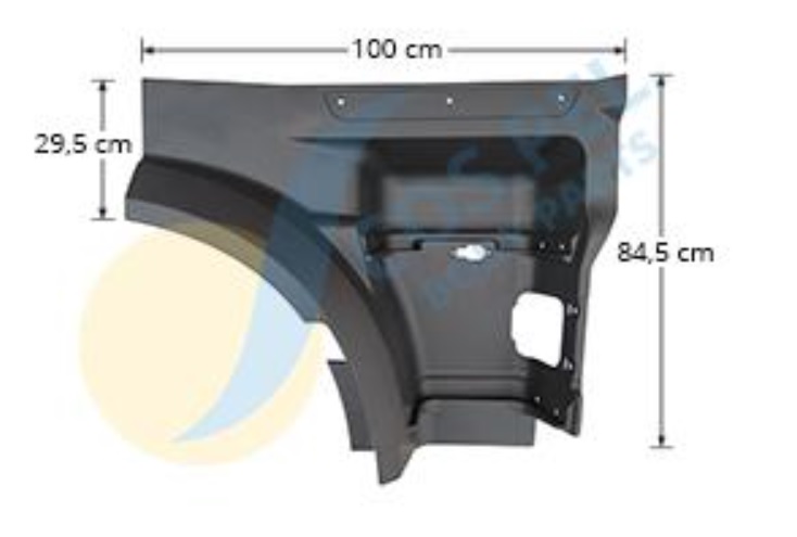 Držák - šachta schodu kabiny horní P DAF XF106 Euro 6 od 2012, XF E6 od 2017