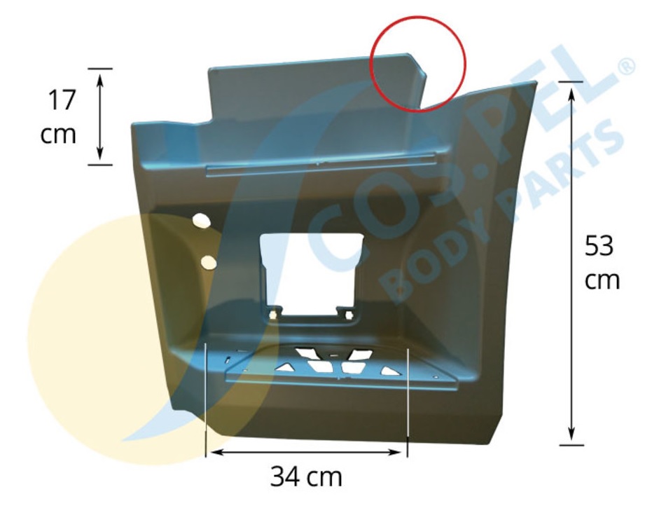 Schod kabiny spodní L MERCEDES Actros MP4