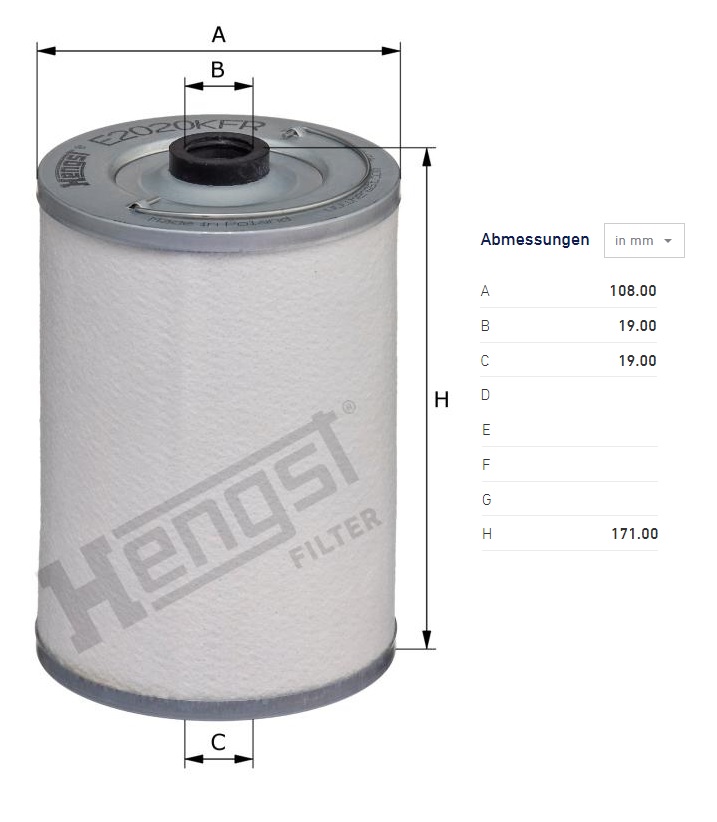 Filtr paliva CRM MOTORI MARINI, MAN D2048 MT