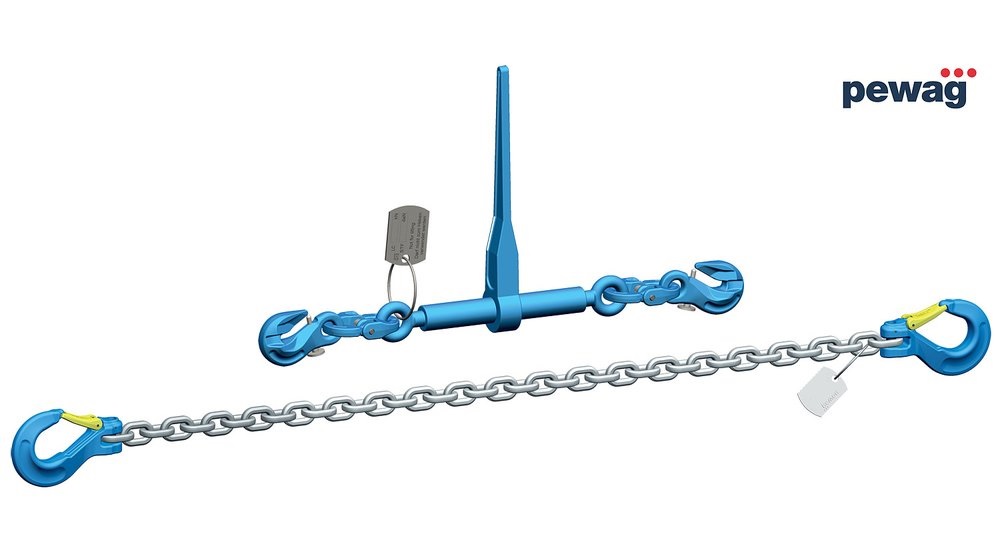Řetěz na upevnění nákladu dvoudílný SW 10 3500 A + RLS 10 G12, 3000daN/ 3,5m