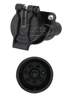 Zásuvka elektrická 24V/7pin ABS/EBS/ ISO 7638