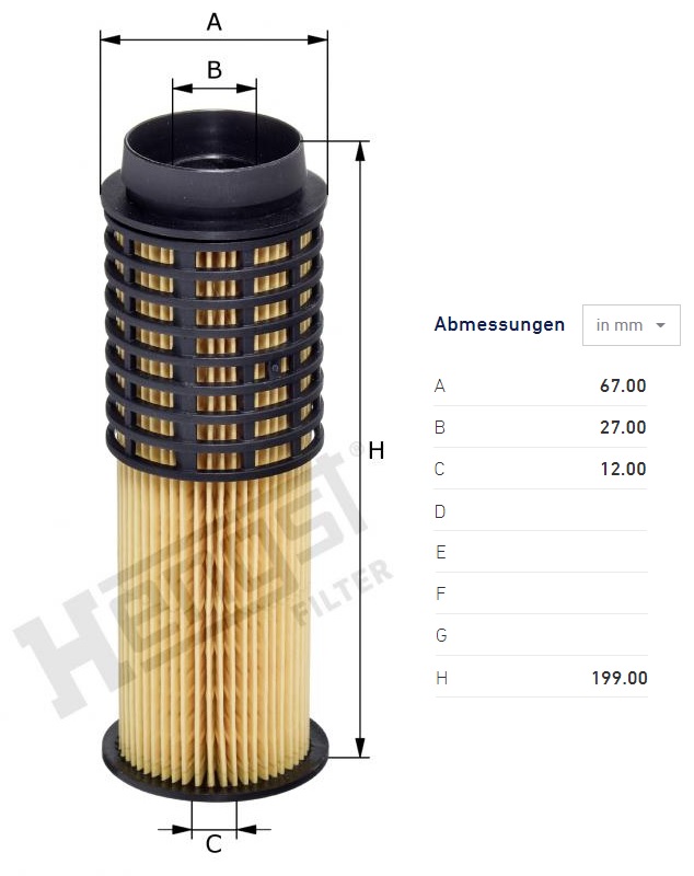 Filtr paliva IVECO Daily VI od 2014, Daily V, E.Daily do 2014, Recreo, Tourys, Way