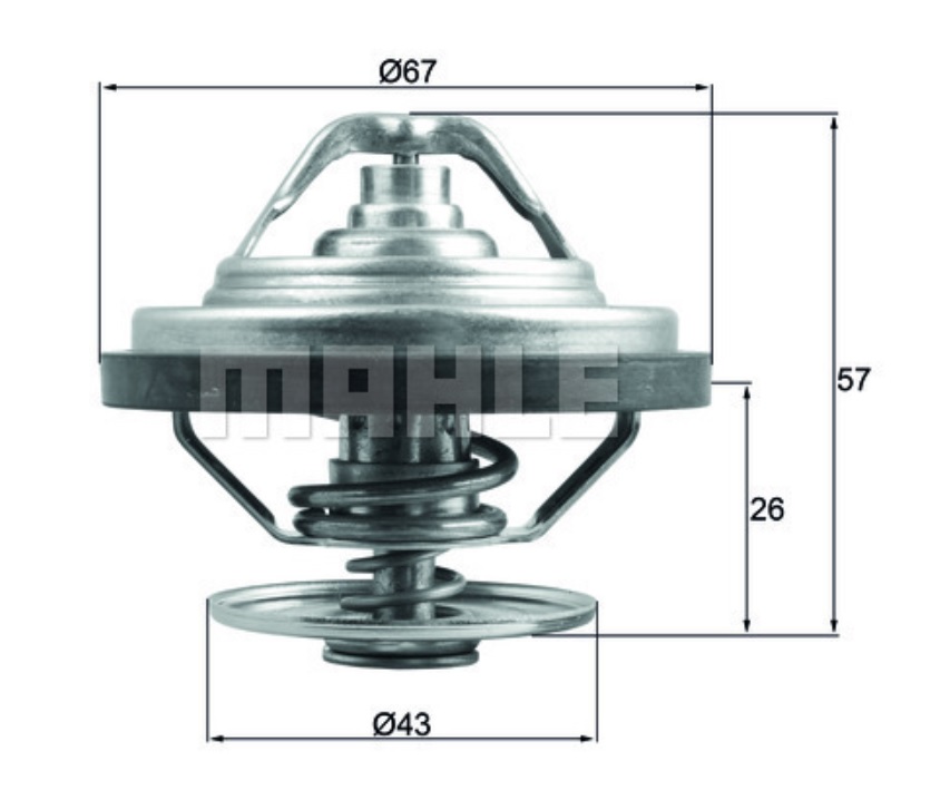 Termostat 79 °C s těsněním MAN TGA, TGS, TGX D2066LF01-D2676LOH27 od 01.2004