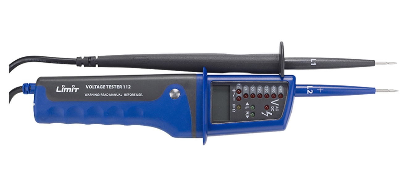 Zkoušečka napětí s LED stupnicí LIMIT 112, rozsah 12V-690V, 56x20x260mm