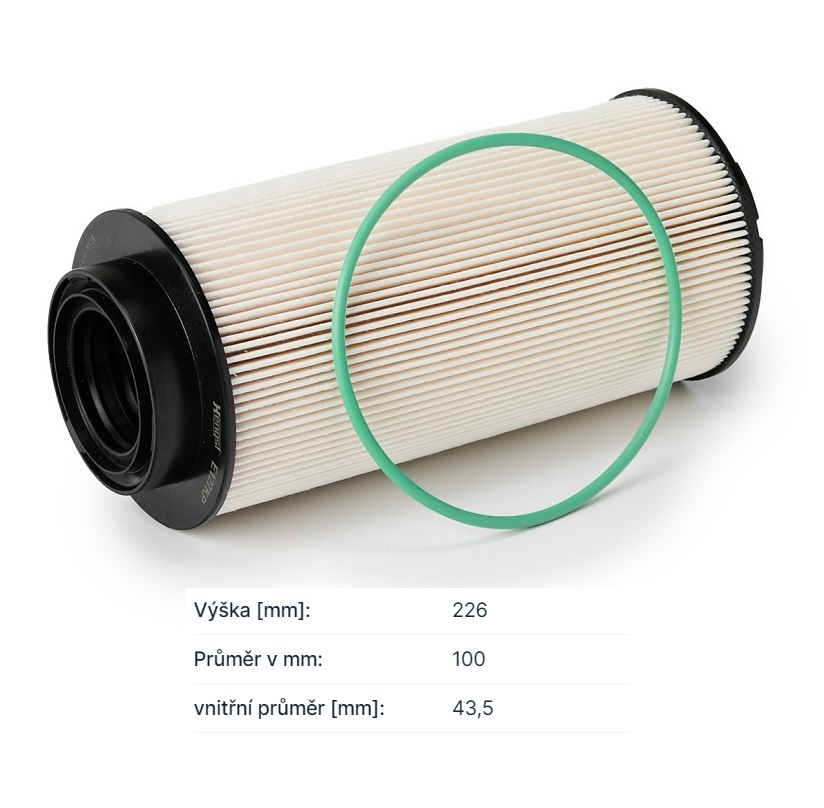 Filtr paliva  DAF CF od 05.2013, XF od 10.2012  Euro 6, TATRA