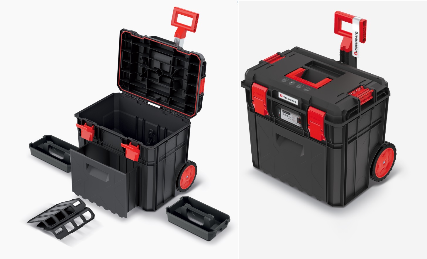 Vozík na nářadí X BLOCK PRO 50 - 546x380x510, nosnost 50 kg, norma IP65