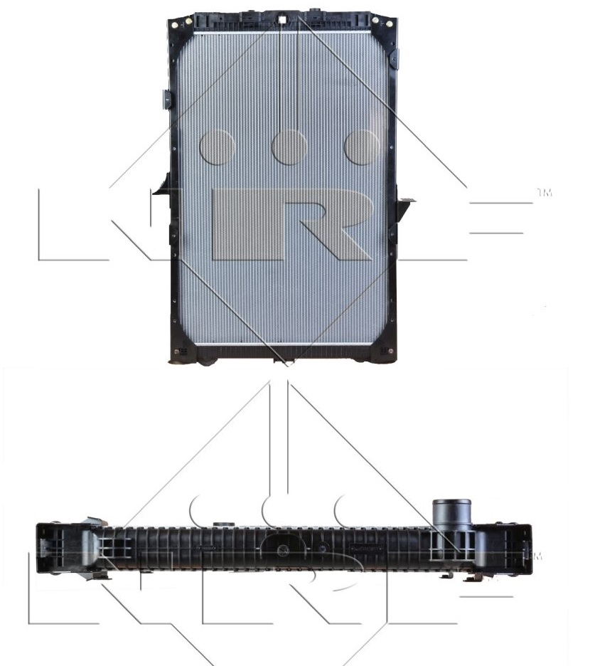 Chladič vody 1068x791x42 s rámem DAF XF105 Euro 5 od 10.2005