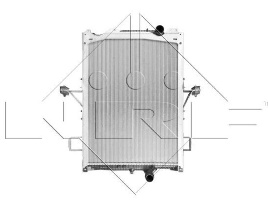 Chladič vody 945x768x52 s rámem VOLVO FM/FM II /FMX/FMX II od 2013, FMX III/FM III od 2020