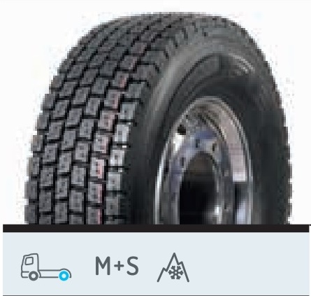 Pneumatika nákladní - protektor 315/70 R22,5" 154/150L TL MS 3PMSF/ záběrová