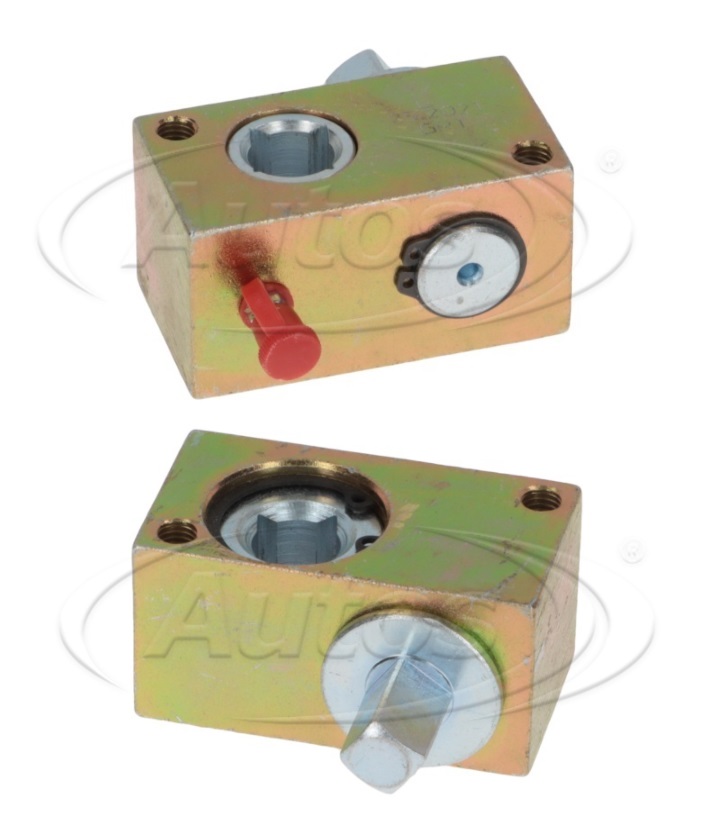 Napínač plachty - kostka 14x14/40x75mm - čtyřhran L montážní otvor M8