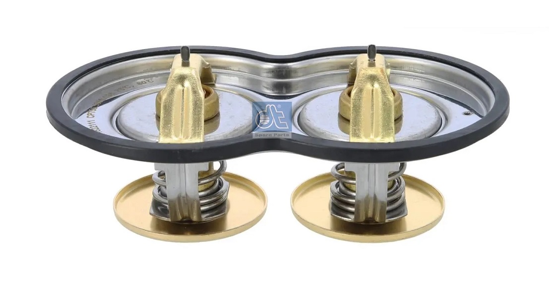Termostat 75°C - 80°C dvojitý s těsněním SCANIA P,G,R,T do 2018/ 94,114,124,144,164/ F,K,N
