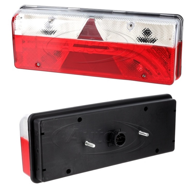 Svítilna zadní L EUROPOINT III s trojúhelníkem, zástrčka 4x2 pin ASS2