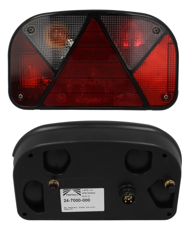 Svítilna zadní MULTIPOINT II 12V L s trojúhelníkem