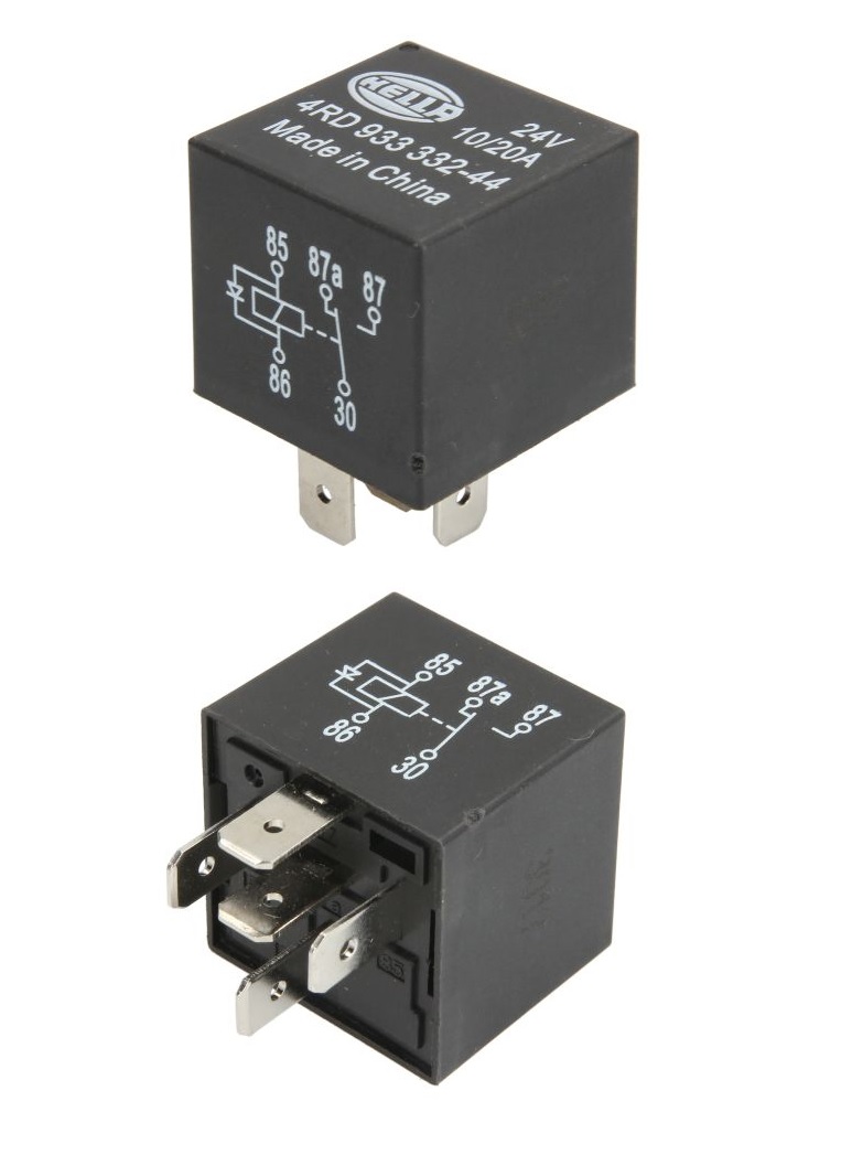 Relé spínací 24V 10A/20A 5-pin RVI, MAN, MERCEDES, IVECO
