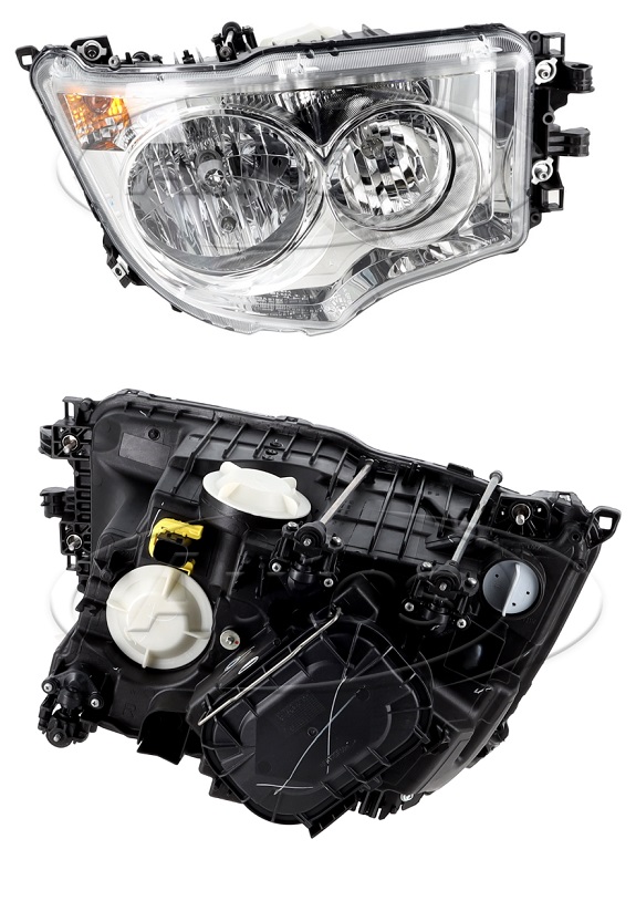 Světlomet hlavní s LED denním svícením P MERCEDES Actros MP4/MP5