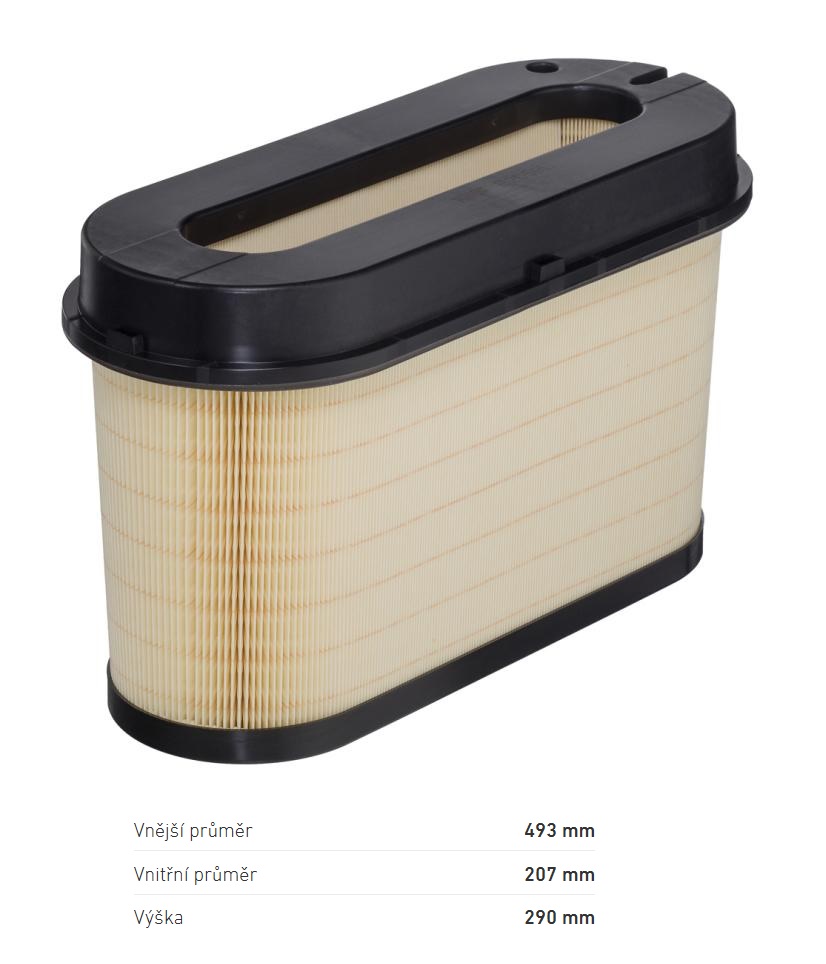 Filtr vzduchu MERCEDES Actros MP4/MP5 Euro 6 od 07.2011, Antos, Arocs od 07.2012, SISU Pol