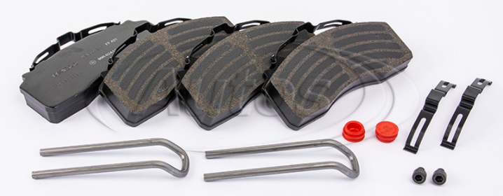 Deska brzdová 29315/29345 Wabco 220,5x104,7 PN MERCEDES Actros MP4/MP5 OM470.903-OM936.916