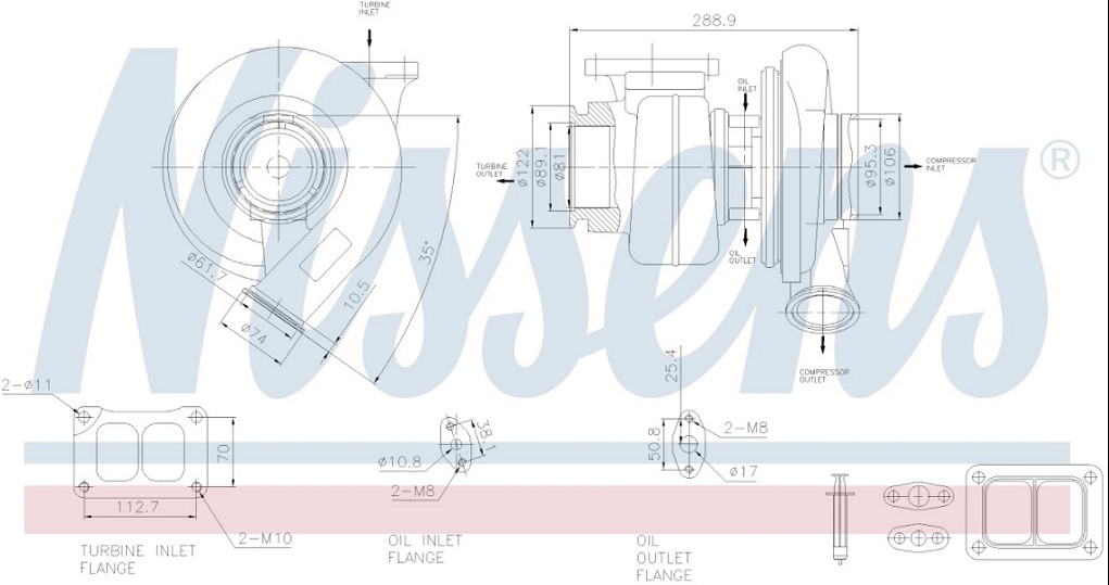 Turbodmychadlo VOLVO FH od 2005, FM od 2005
