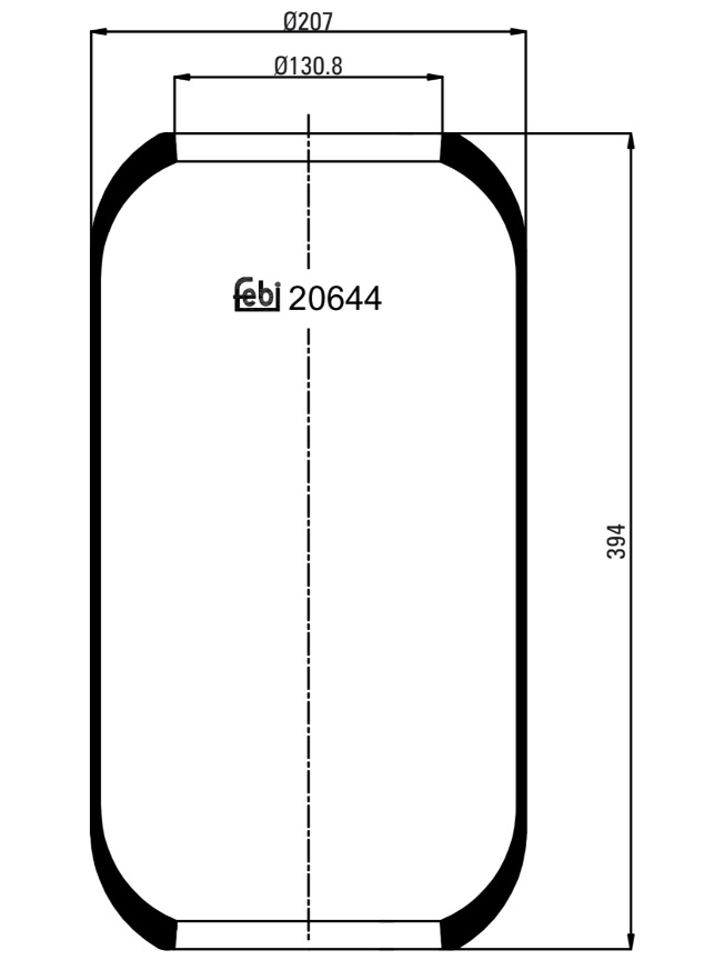 Vlnovec pérování - guma VOLVO, MERCEDES, MAN DAF, RVI IVECO, NEOPLAN, KAESBOHRER