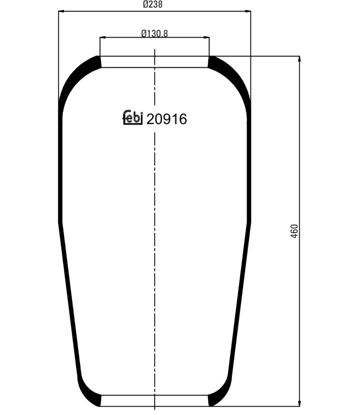 Vlnovec pérování - guma MAN  E2000,EL,F2000,F90,HOC,Lion's City,Lion's Classic,Lion's Coac