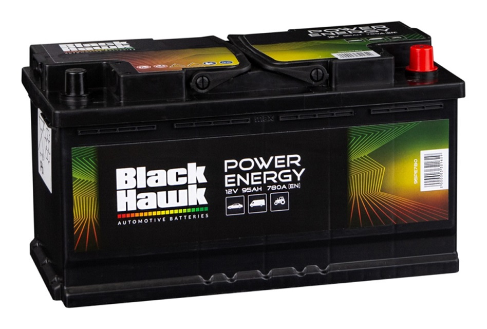 Autobaterie BLACK HAWK  95Ah/780A "Power Energy" /352x175x190/