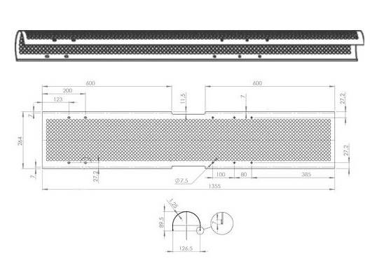 Kryt tepelný 1350mm MAN TGA od 04.2000, TGX od 10.2007, TGS od 09.2007