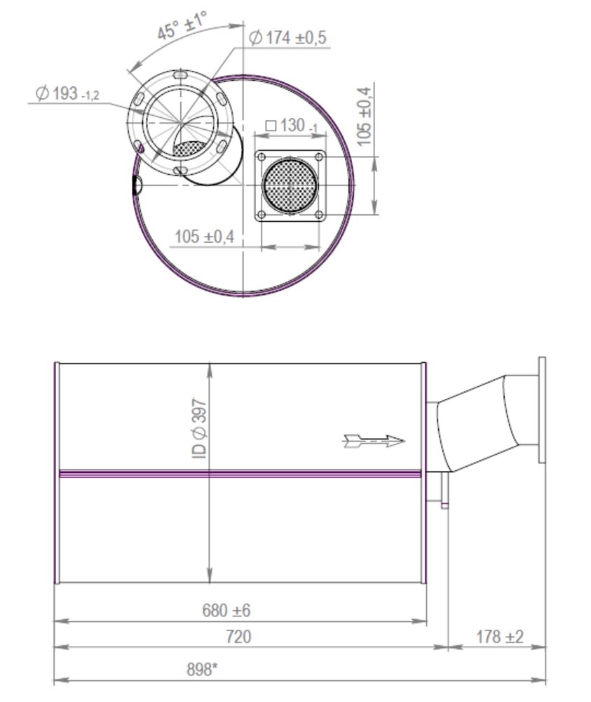 Tlumič výfuku KAROSA Renault C 935 Euro 2, 