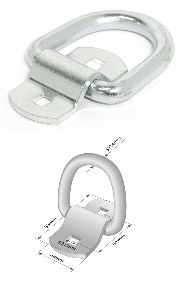 Oko kotvící do podlahy sklopné / max.tažná síla 4000 kg