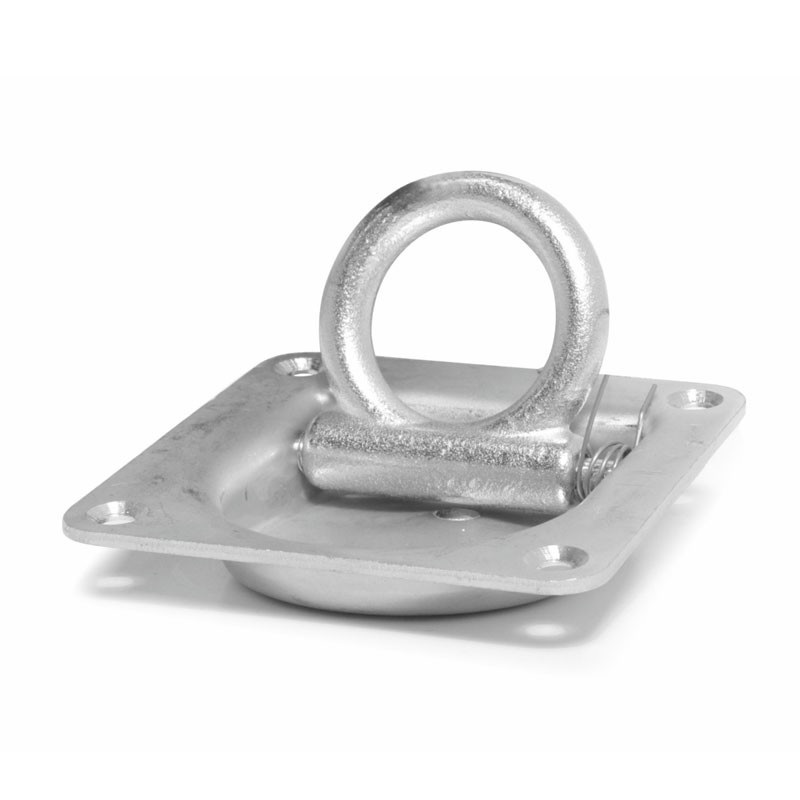 Oko kotvící do podlahy - zápustné 105x105/ max.tažná síla 800 kg