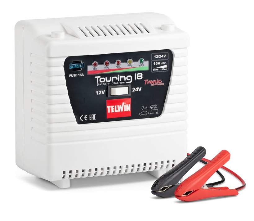 Nabíječka autobaterie TOURING 18 23V 12V/24V WET, GEL, Pb-Ca, AGM, MF, EFB