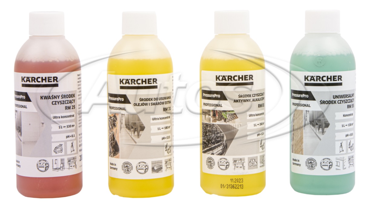 Sada přípravků pro vysokotlaké čištění KÄRCHER RM25/RM31/RM55/RM81 - vzorky 200ml