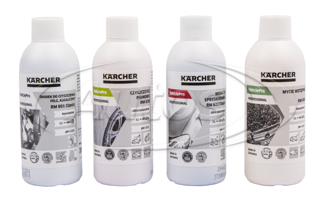 Sada přípravků pro vysokotlaké čištění KÄRCHER RM801/RM806/RM821/RM838 - vzorky 200ml