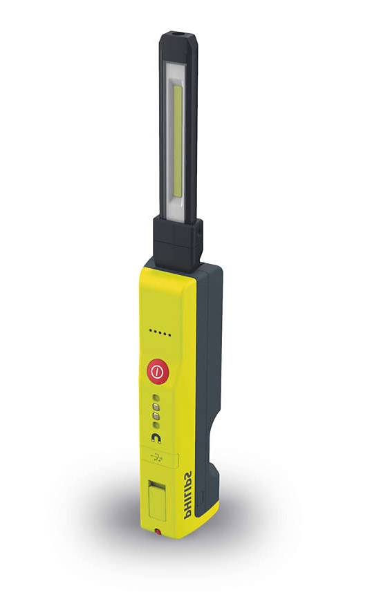 Svítilna dílenská LED Xperior 6000 Slim, světelný tok 250lm/ 500lm, otočný modul 270°