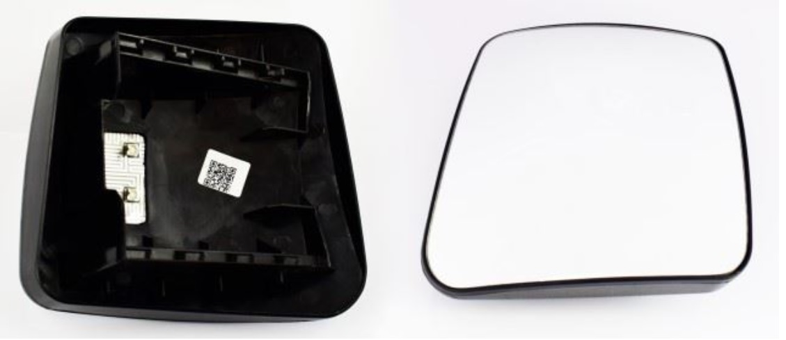 Sklo zrcadla širokoúhlé 24V R300 197x200 L DAF LF, VOLVO FL,FE od 2006, RVI Kerax, Premium