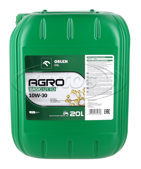 Olej hydraulický ORLEN PLATINUM AGRO BASIC UTTO 10W-30, 20 l