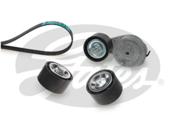 Napínač s drážkovým řemenem a kladkami - sada Scania P,R,G,T od 04.2004, L,P,G,R,S Euro 6