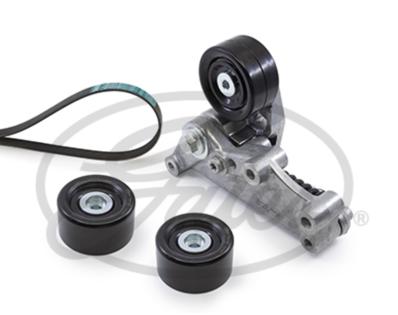 Napínač s drážkovým řemenem a kladkami - sada MERCEDES Actros MP4/MP5