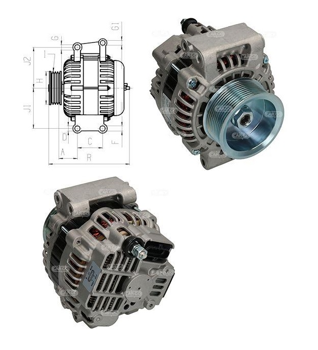 Alternátor 28V/100A/ 10z s řemenicí SCANIA L,P,G,R,S/ P,G,R,T G480 [DC13.07] P270