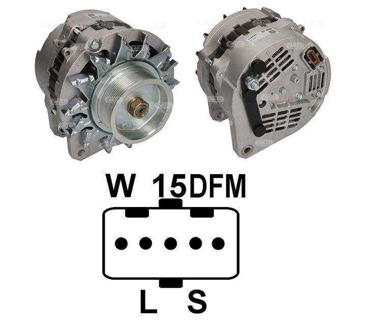 Alternátor 24V/150A s řemenicí pr.106mm SCANIA P,G,R,T DC9/ DC11/ DC-DT12/ DC13/ DC16