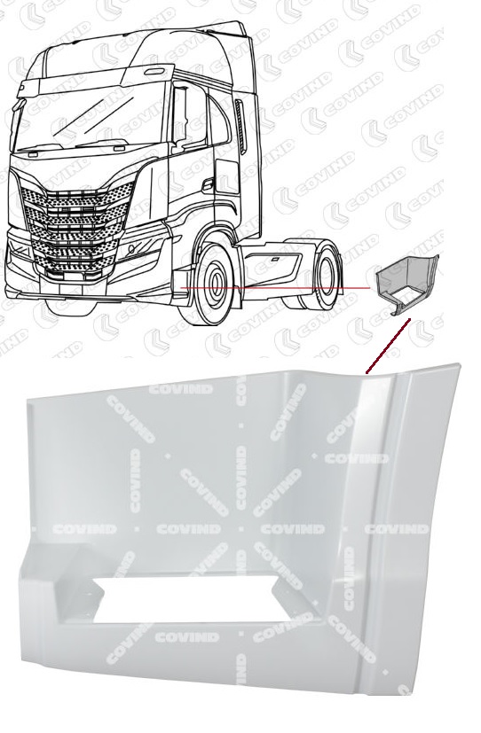 Schod kabiny spodní L IVECO AS S-Way, AS X-Way Euro 6 od 2019