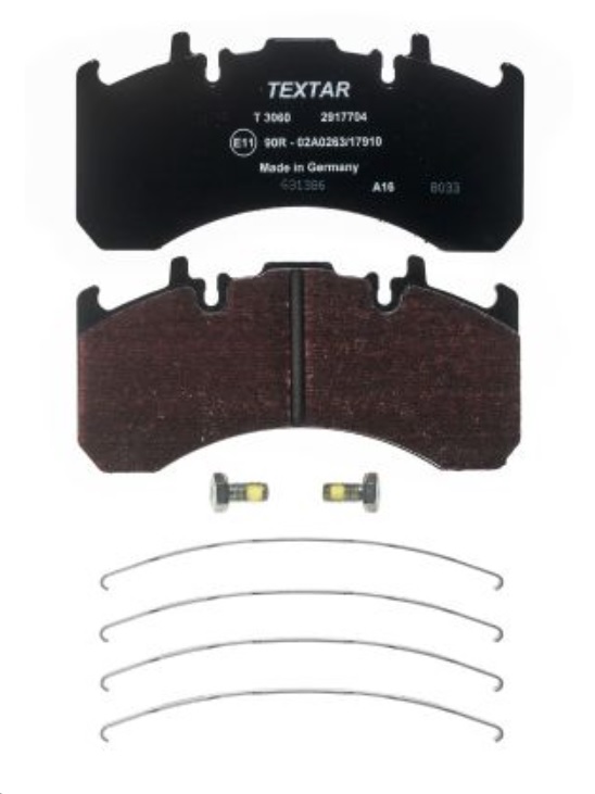 Deska brzdová 29177 Textar 211x100x29 MERITOR VGT195 RVI Gama C, Magnum, Premium, VOLVO FE