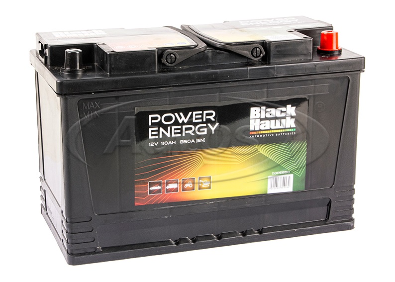 Autobaterie BLACK HAWK 110Ah/850A "Power Energy" /349x175x235/