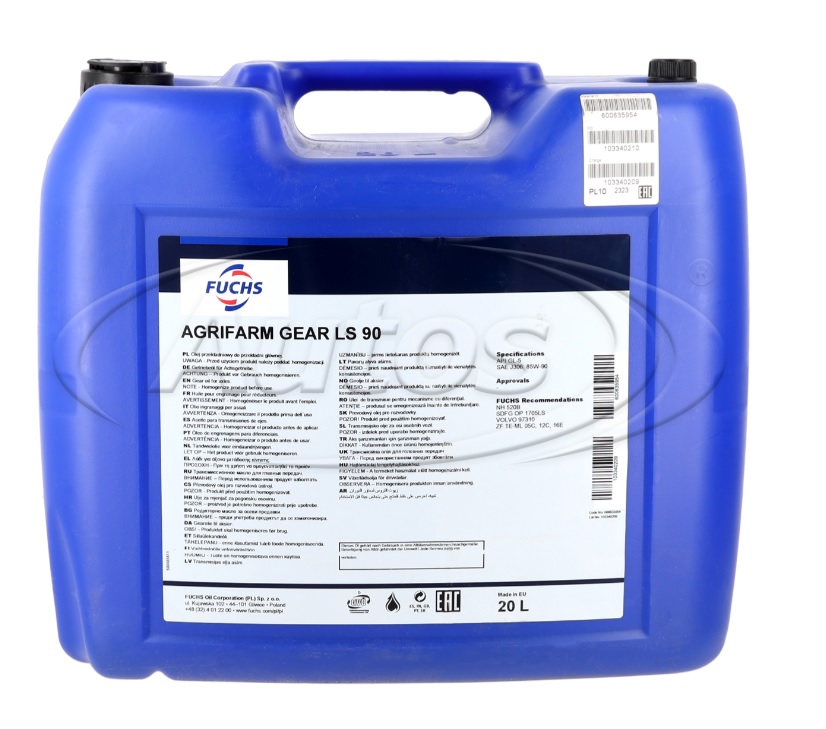Olje převodový FUCHS AGRIFARM GEAR LS 90 minerální, 20 l
